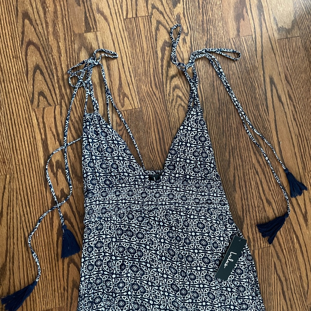 Lulu's Blue And White Patterned Maxi - image 2